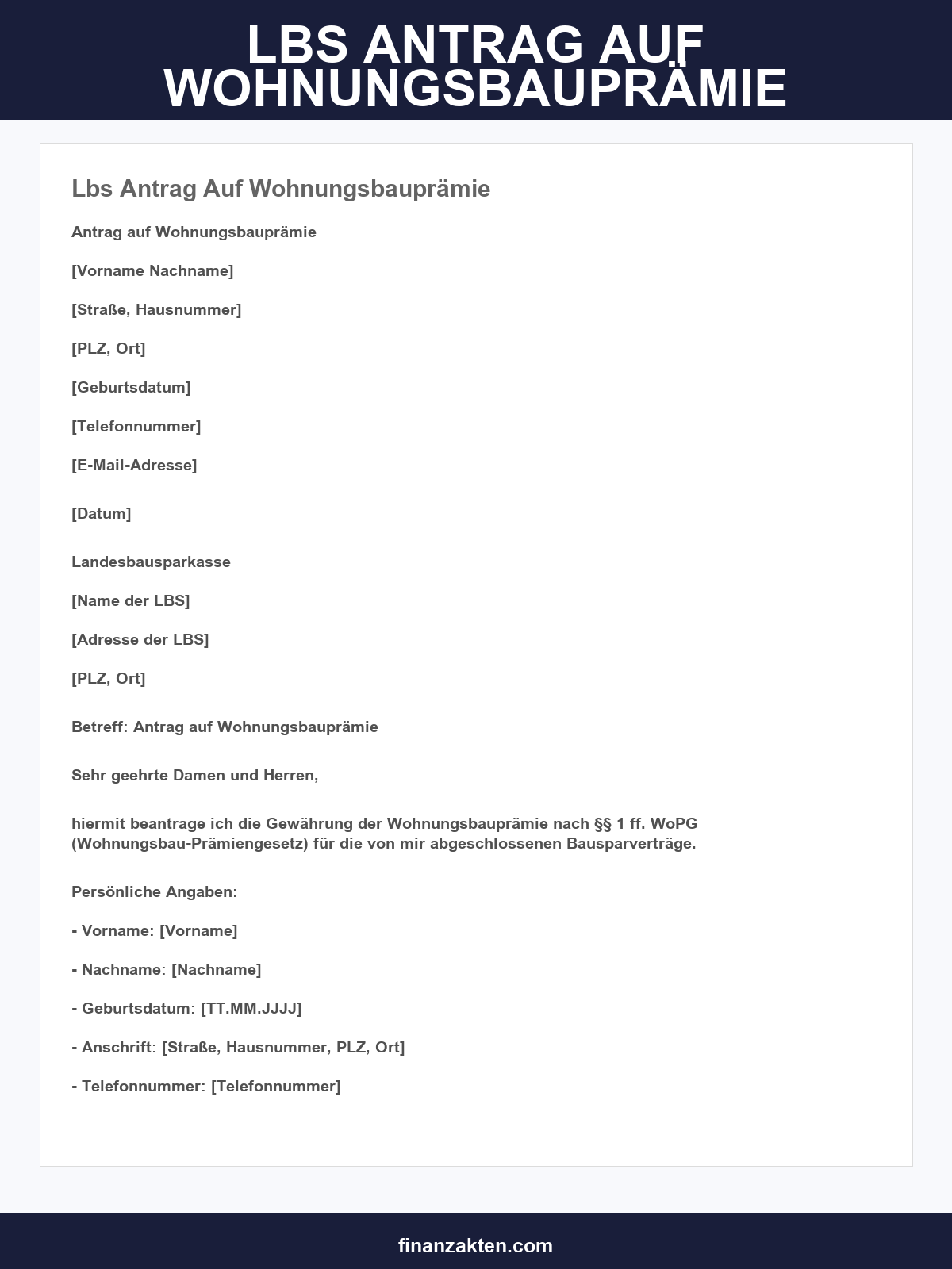 Lbs Antrag Auf Wohnungsbauprämie